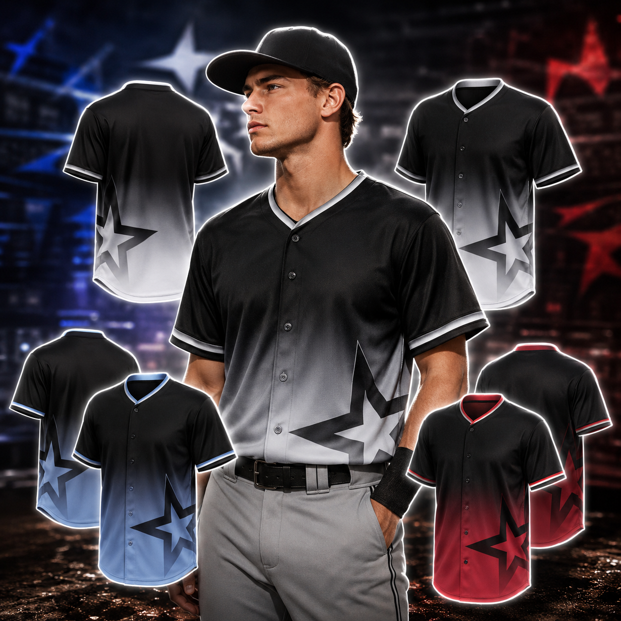 Custom sports jerseys for teams and fans